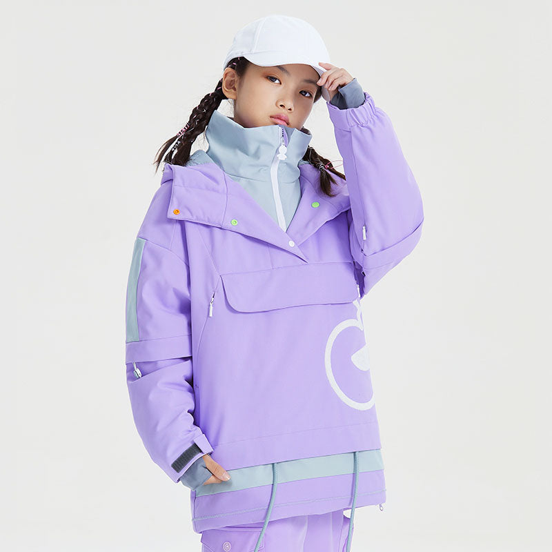 Kids High Experience Boundary Line Winter Sportswear Waterproof Ski Jacket