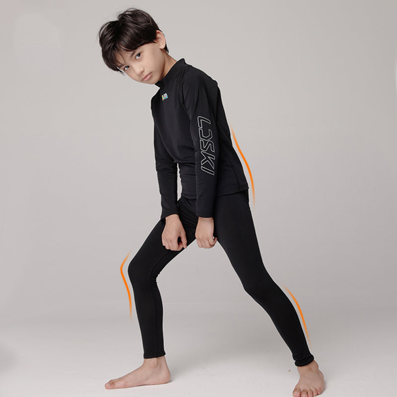 LD Ski Kids Athletic Base Layer Compression Underwear Set 2pcs Thermal Long
