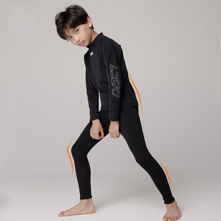 LD Ski Kids Athletic Base Layer Compression Underwear Set 2pcs Thermal Long