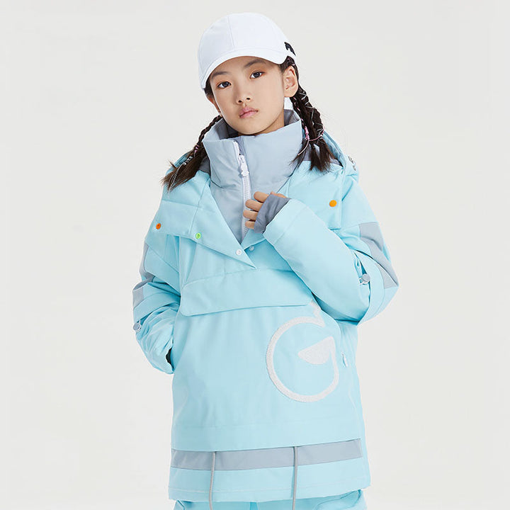 Kids High Experience Boundary Line Winter Sportswear Waterproof Ski Jacket