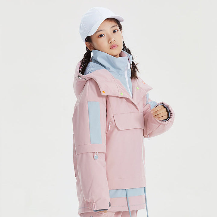 Kids High Experience Boundary Line Winter Sportswear Waterproof Ski Jacket