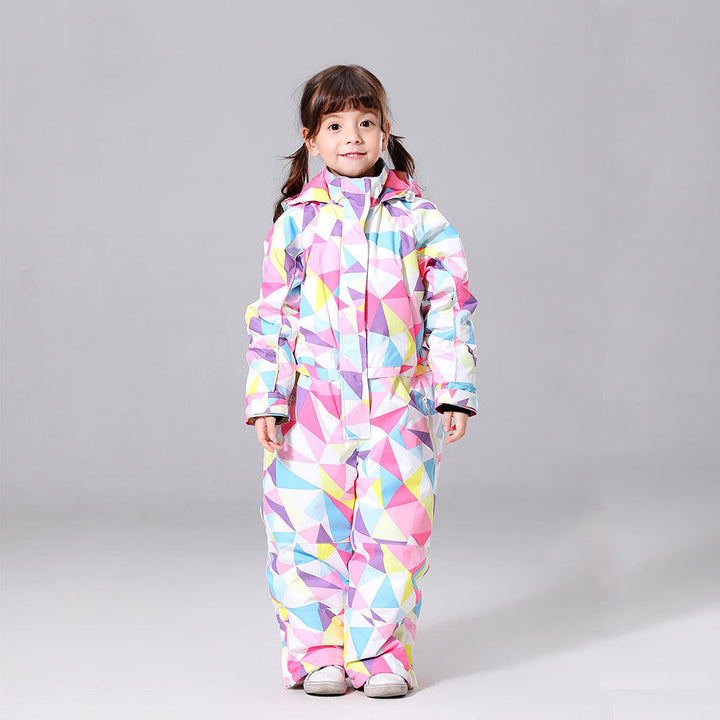 Girls One Piece New Style Fashion Ski Suits Winter Jumpsuit Snowsuits