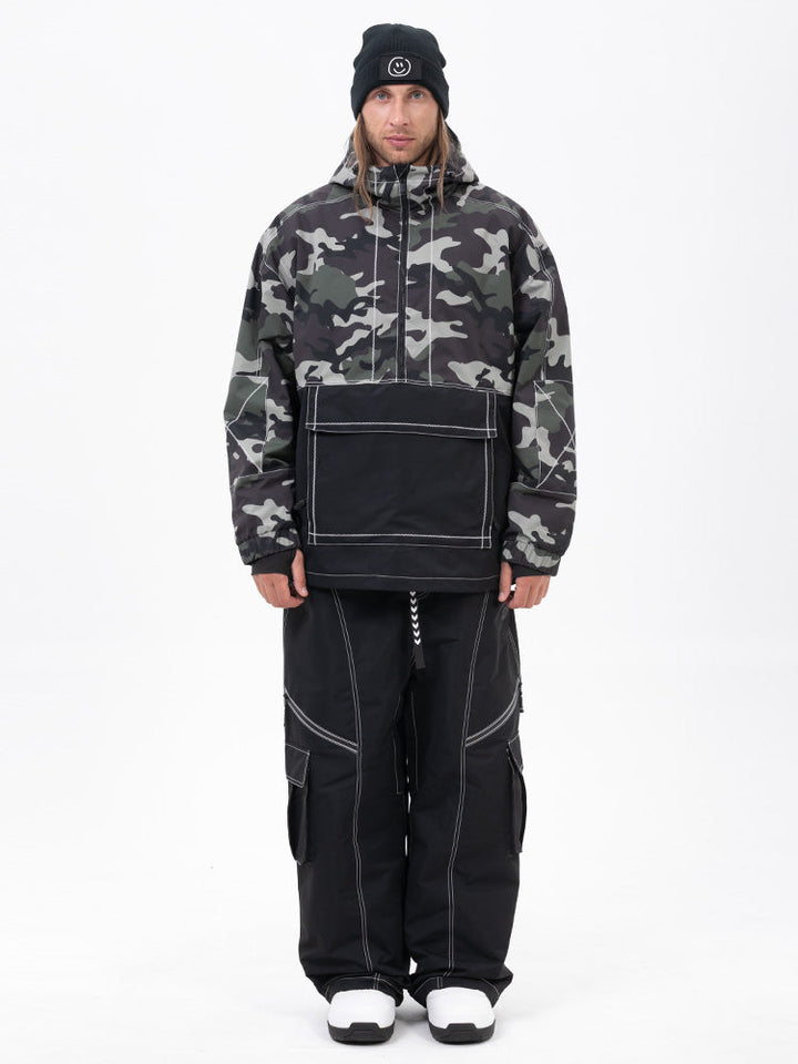 Men’s Mountain Vibe Pullover Jacket &amp; Streetstorm Baggy Snow Pants Set