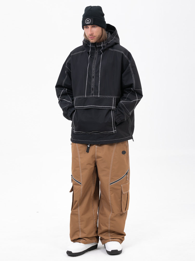 Men’s Mountain Vibe Pullover Jacket &amp; Streetstorm Baggy Snow Pants Set