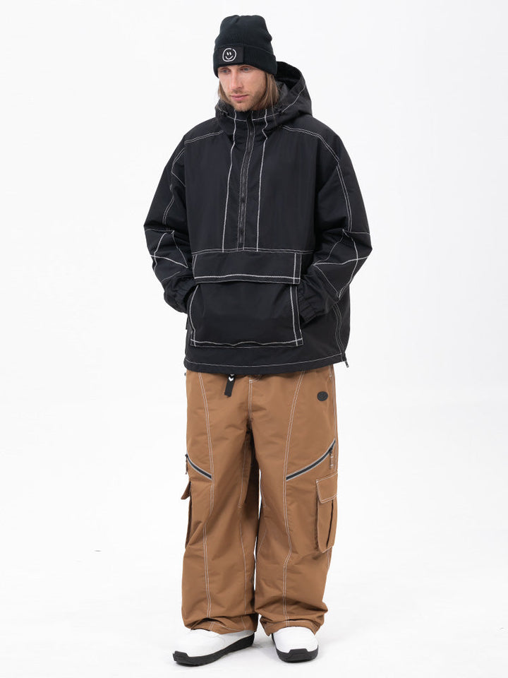 Men’s Mountain Vibe Pullover Jacket &amp; Streetstorm Baggy Snow Pants Set