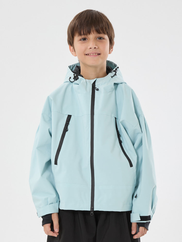 Boys Snow Hopper Bunny Ear Hooded Waterproof Thermal Snow Jacket