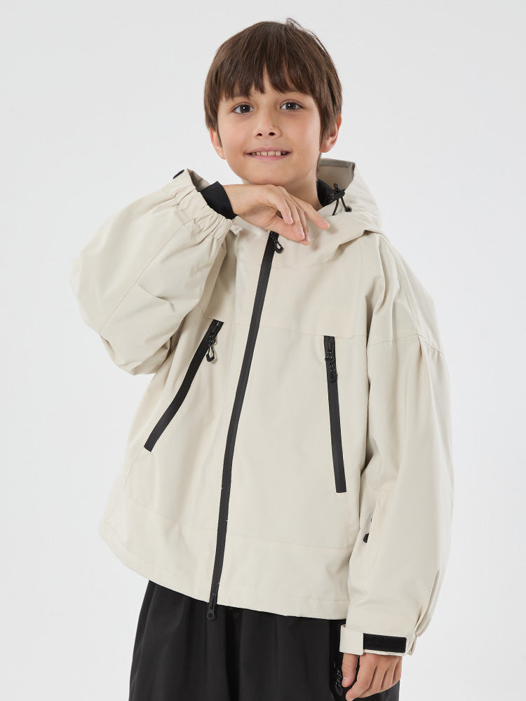 Boys Snow Hopper Bunny Ear Hooded Waterproof Thermal Snow Jacket