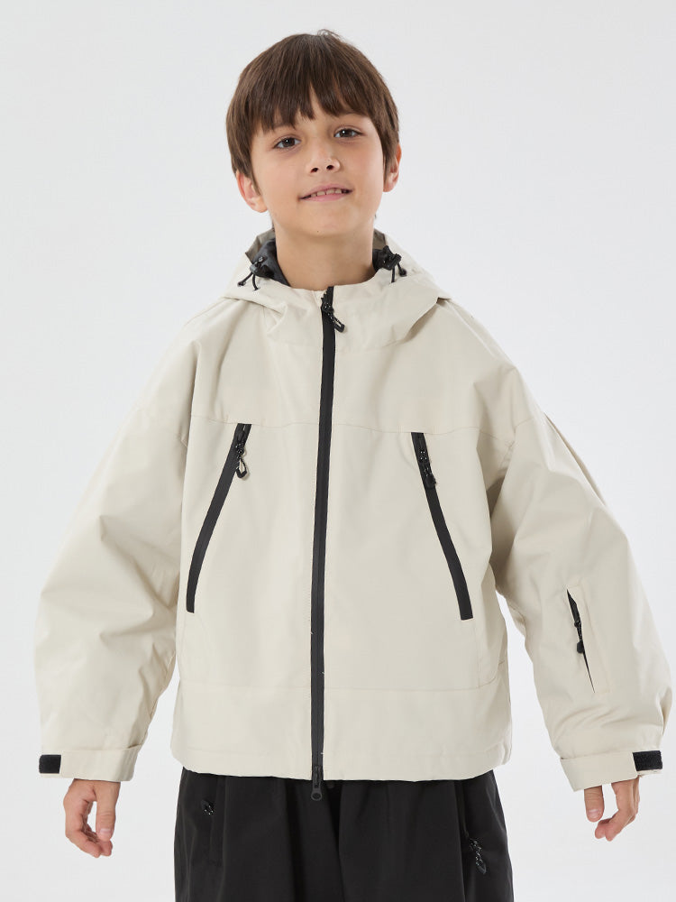 Boys Snow Hopper Bunny Ear Hooded Waterproof Thermal Snow Jacket
