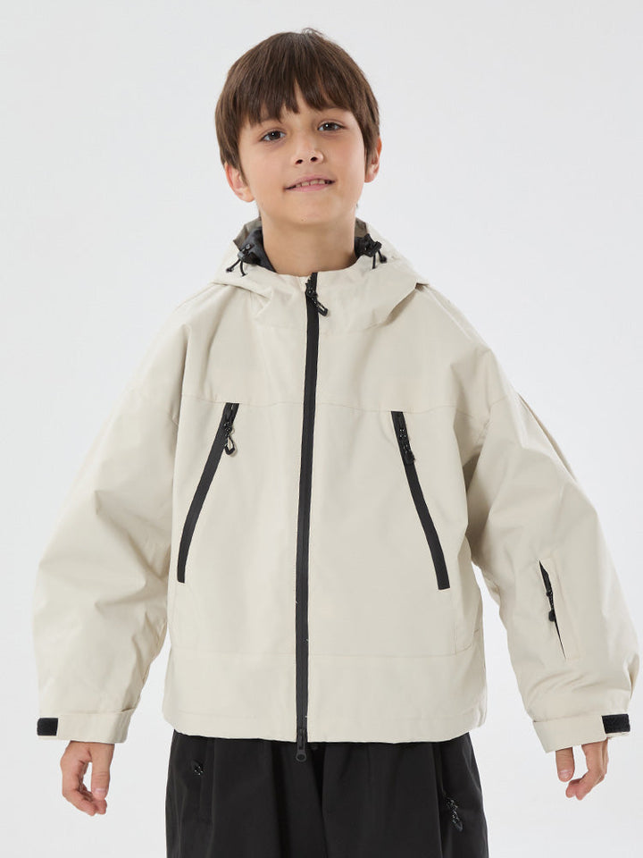 Boys Snow Hopper Bunny Ear Hooded Waterproof Thermal Snow Jacket