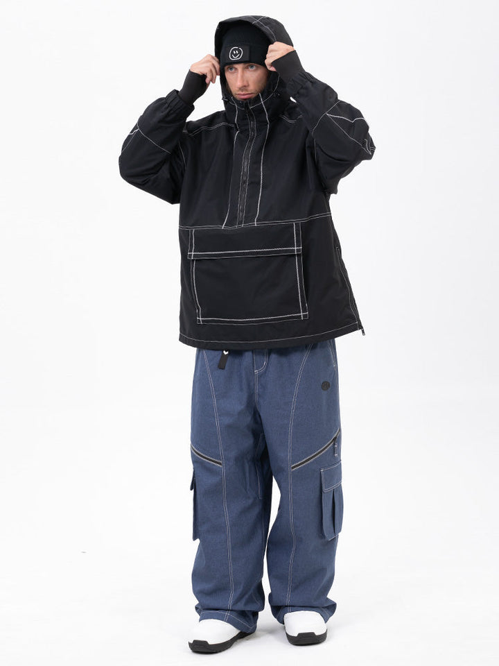 Men’s Mountain Vibe Pullover Jacket &amp; Streetstorm Baggy Snow Pants Set