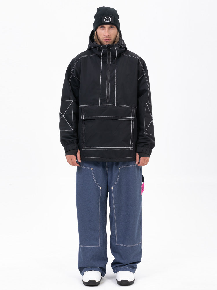 Men’s Mountain Vibe Pullover Jacket &amp; Urban Freerider Baggy Snow Pants Set