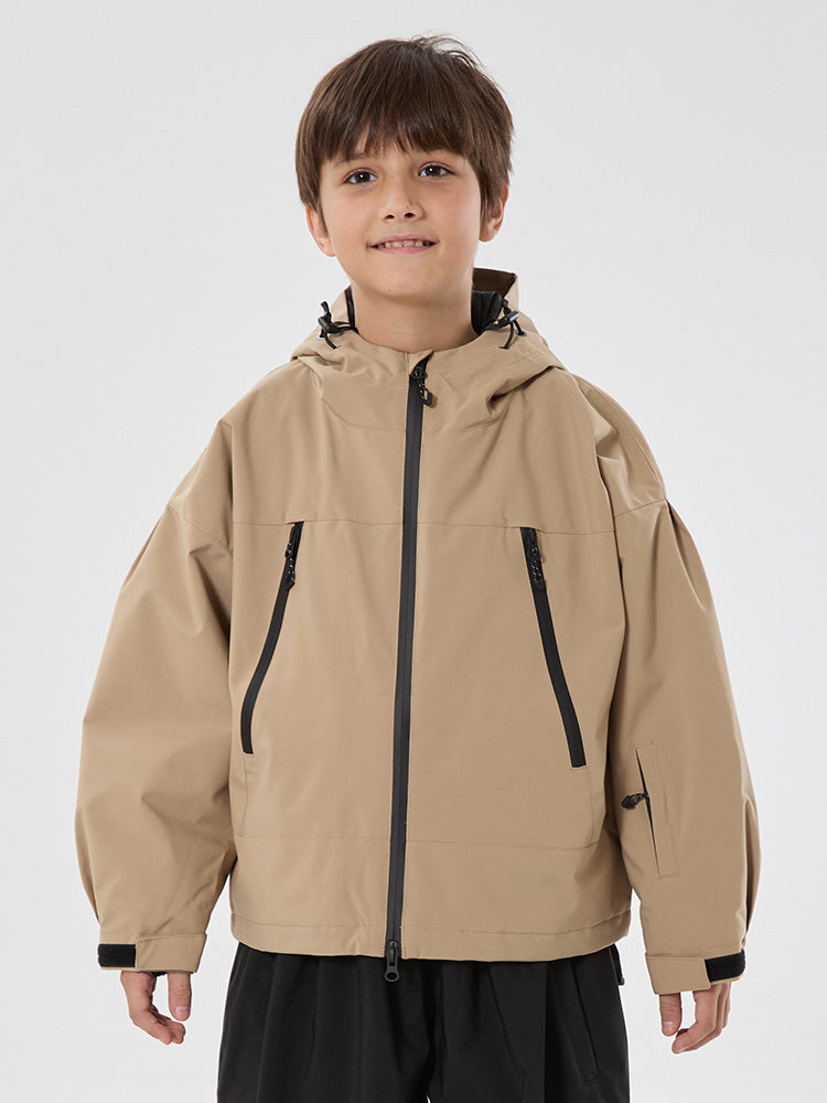 Boys Snow Hopper Bunny Ear Hooded Waterproof Thermal Snow Jacket