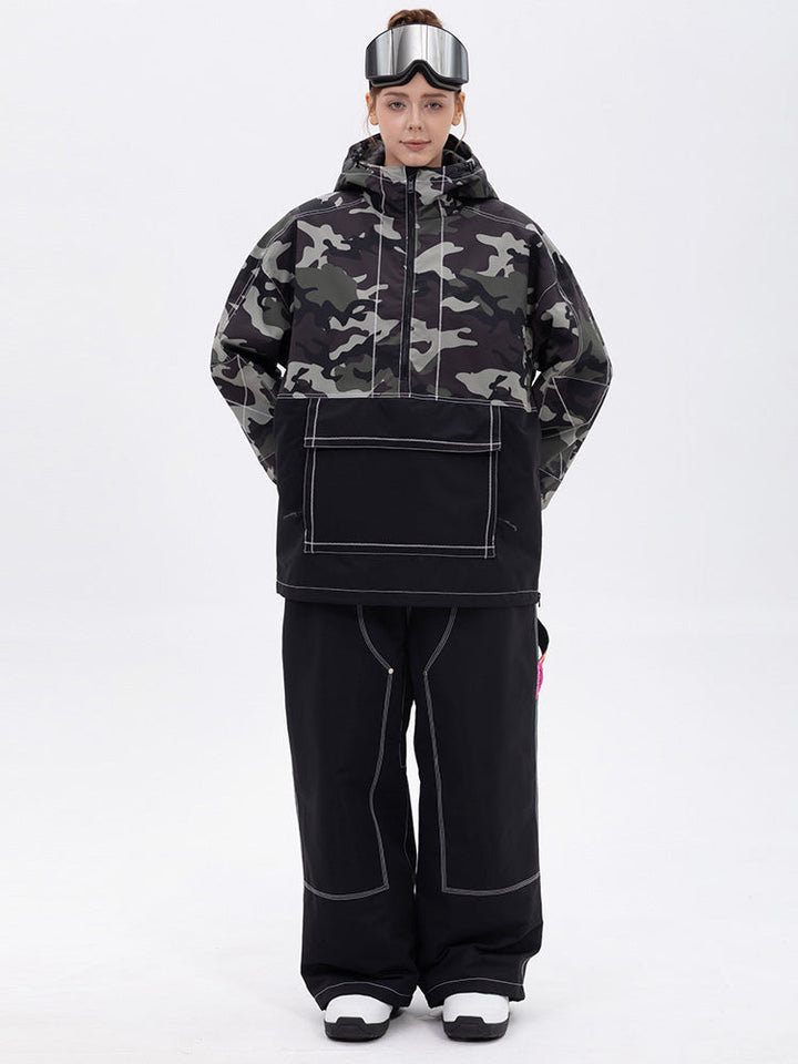 Women’s Mountain Vibe Pullover Jacket &amp; Urban Freerider Baggy Snow Pants Set
