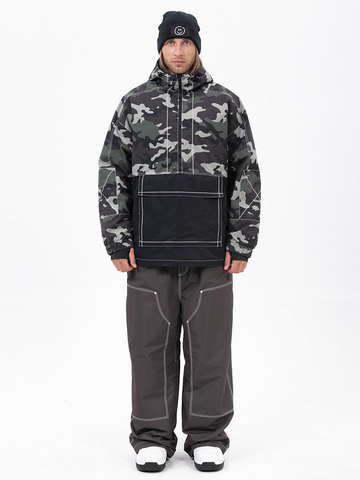 Men’s Mountain Vibe Pullover Jacket &amp; Urban Freerider Baggy Snow Pants Set