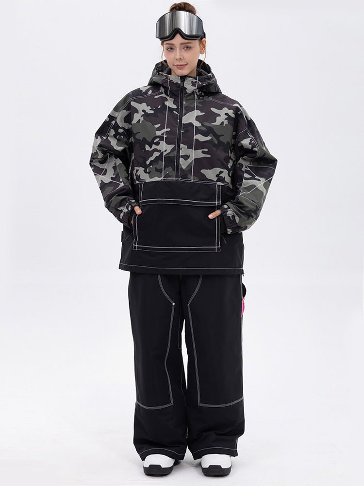 Women’s Mountain Vibe Pullover Jacket &amp; Urban Freerider Baggy Snow Pants Set