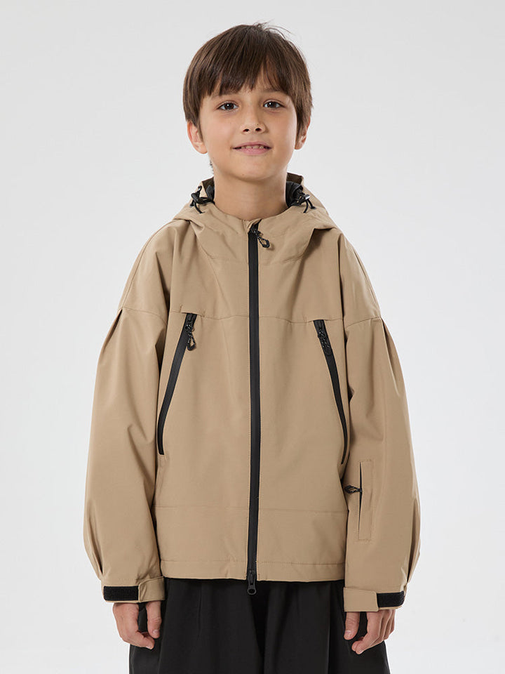 Boys Snow Hopper Bunny Ear Hooded Waterproof Thermal Snow Jacket