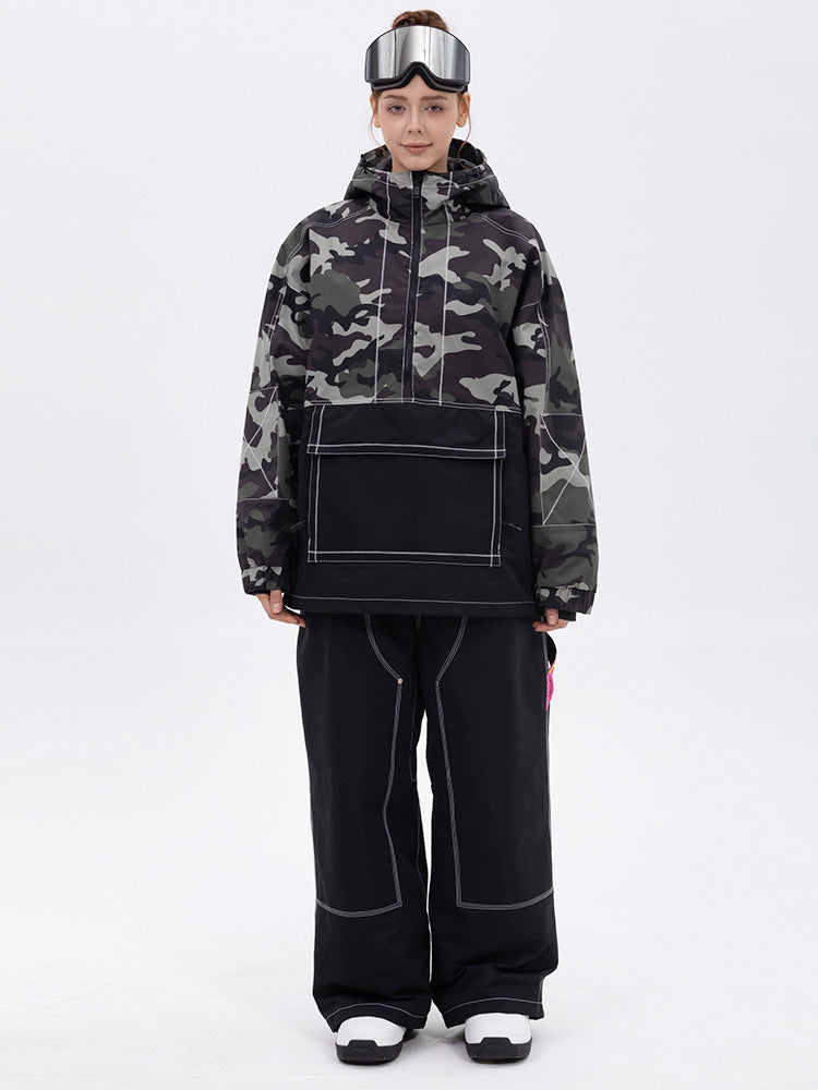 Women’s Mountain Vibe Pullover Jacket &amp; Urban Freerider Baggy Snow Pants Set