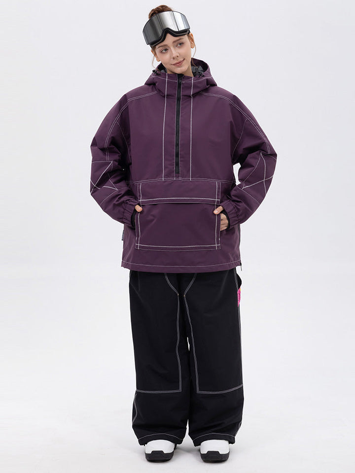 Women’s Mountain Vibe Pullover Jacket &amp; Urban Freerider Baggy Snow Pants Set