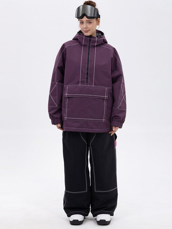 Women’s Mountain Vibe Pullover Jacket &amp; Urban Freerider Baggy Snow Pants Set