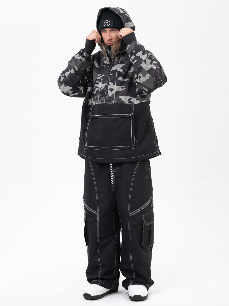 Men’s Mountain Vibe Pullover Jacket &amp; Streetstorm Baggy Snow Pants Set