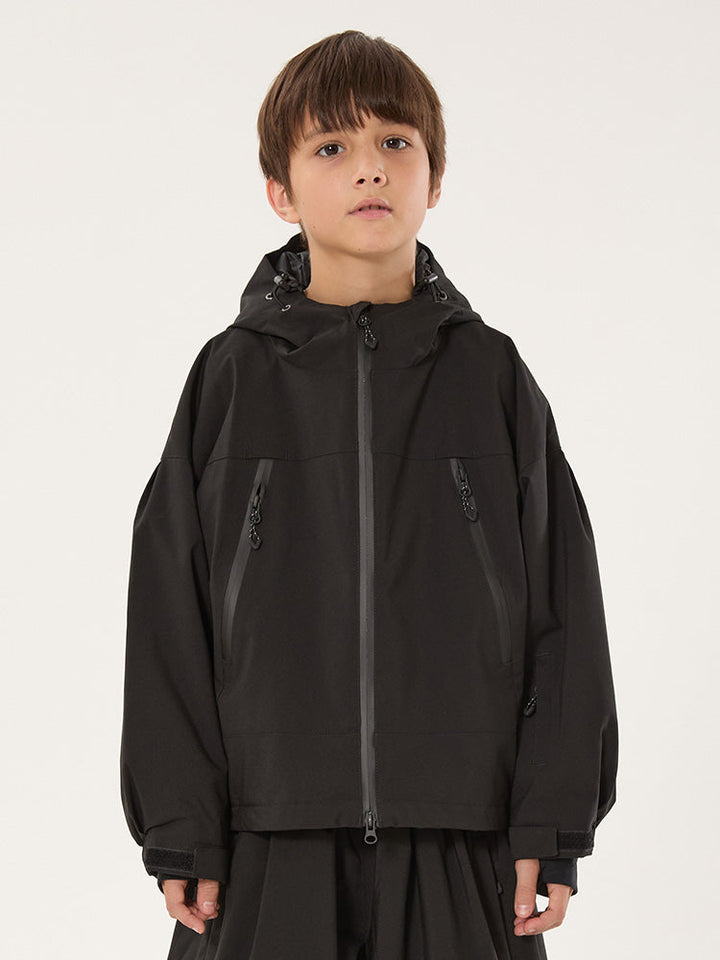 Boys Snow Hopper Bunny Ear Hooded Waterproof Thermal Snow Jacket