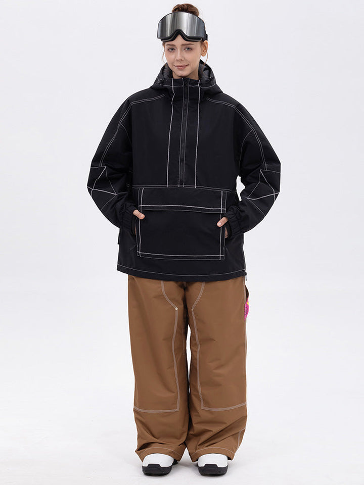 Women’s Mountain Vibe Pullover Jacket &amp; Urban Freerider Baggy Snow Pants Set