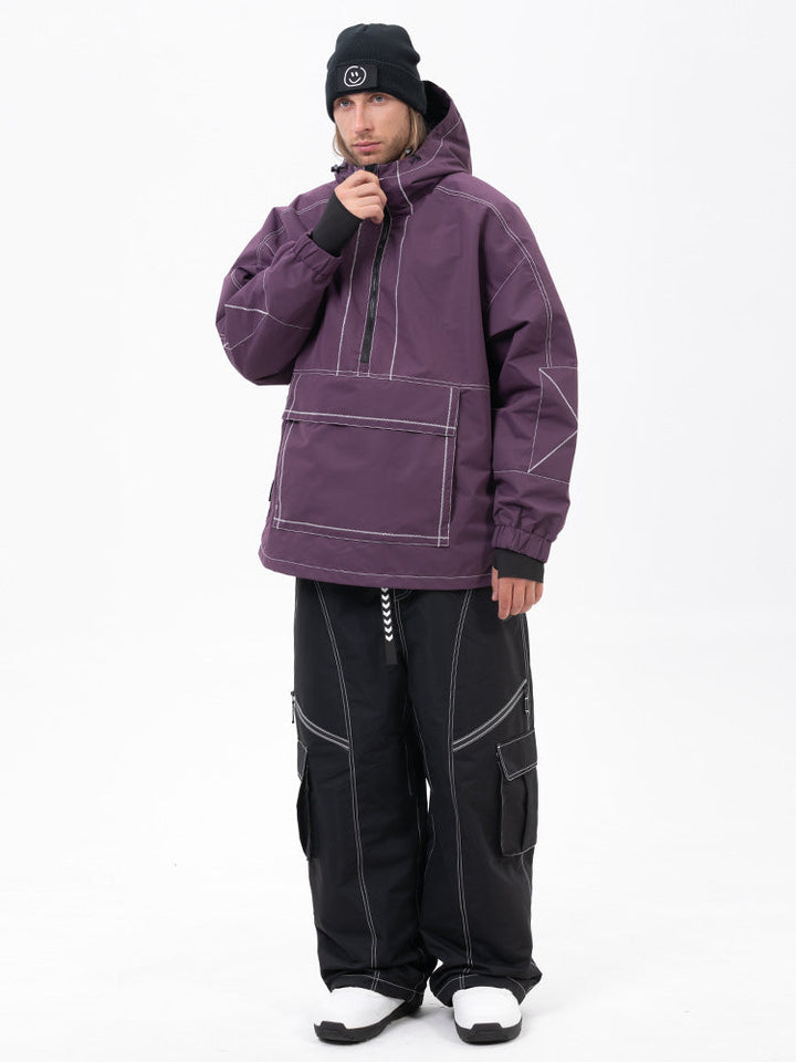 Men’s Mountain Vibe Pullover Jacket &amp; Streetstorm Baggy Snow Pants Set