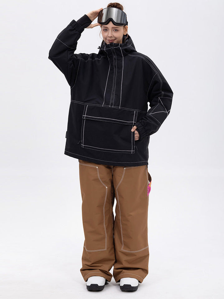 Women’s Mountain Vibe Pullover Jacket &amp; Urban Freerider Baggy Snow Pants Set