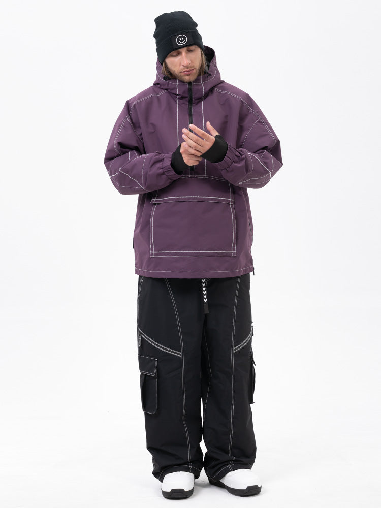Men’s Mountain Vibe Pullover Jacket &amp; Streetstorm Baggy Snow Pants Set