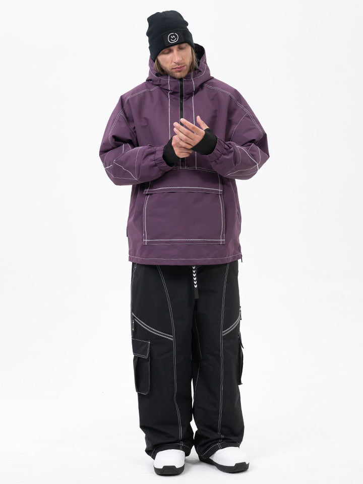 Men’s Mountain Vibe Pullover Jacket &amp; Streetstorm Baggy Snow Pants Set