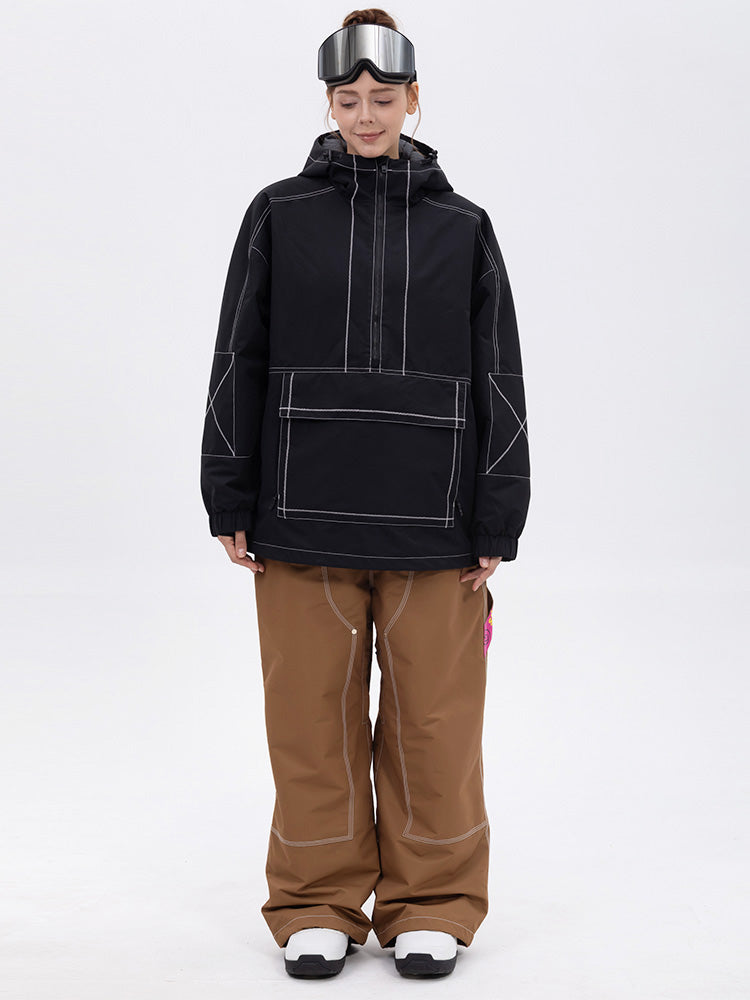 Women’s Mountain Vibe Pullover Jacket &amp; Urban Freerider Baggy Snow Pants Set