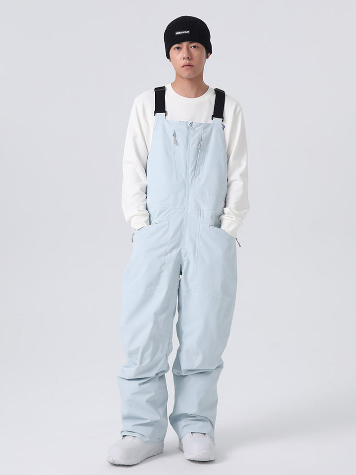 Men’s Searipe Unisex Urban Trek Durable Baggy Snow Bibs Overalls