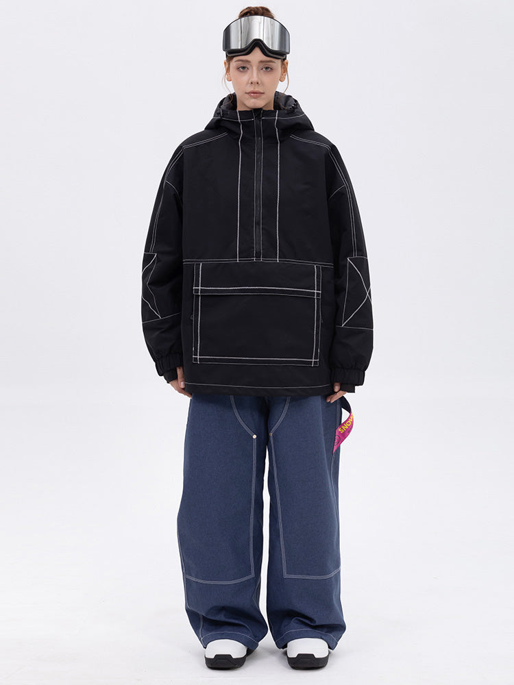 Women’s Mountain Vibe Pullover Jacket &amp; Urban Freerider Baggy Snow Pants Set