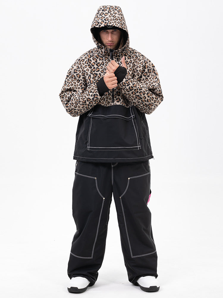 Men’s Mountain Vibe Pullover Jacket &amp; Urban Freerider Baggy Snow Pants Set