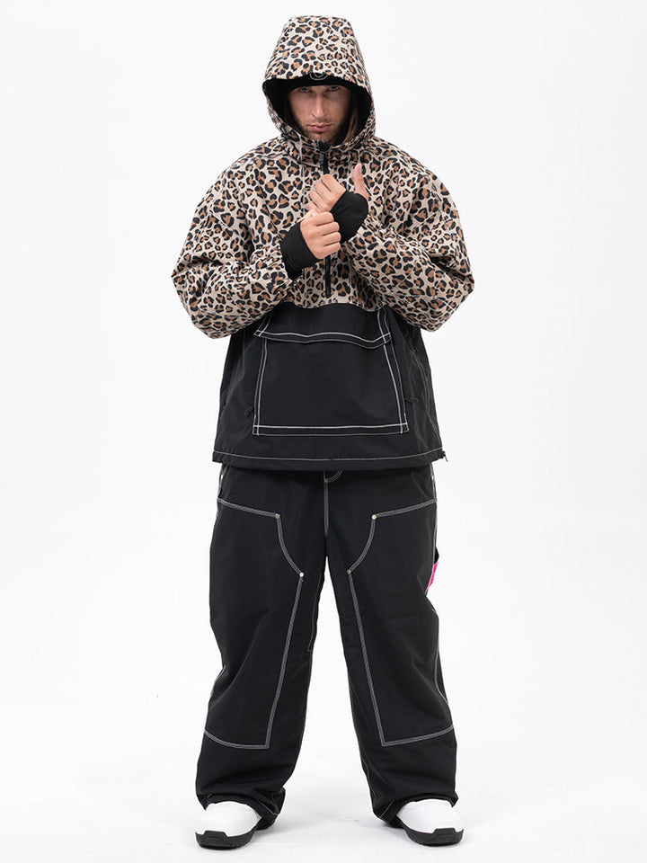 Men’s Mountain Vibe Pullover Jacket &amp; Urban Freerider Baggy Snow Pants Set