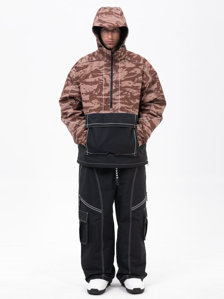 Men’s Mountain Vibe Pullover Jacket &amp; Streetstorm Baggy Snow Pants Set