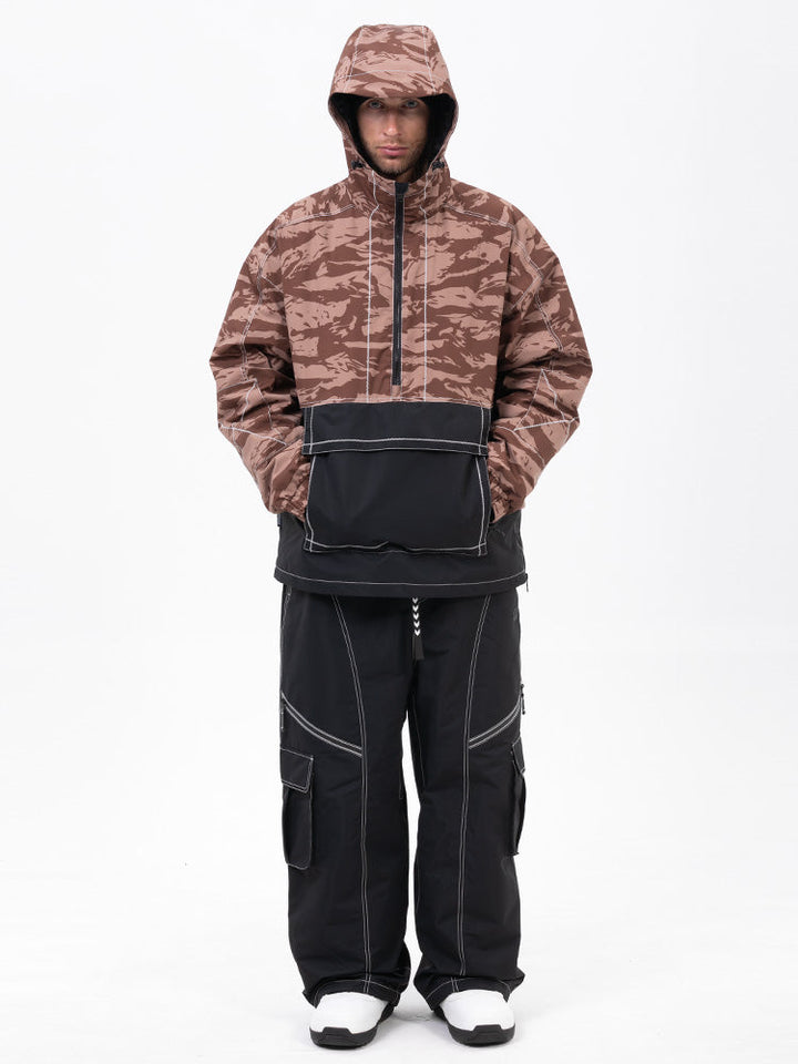 Men’s Mountain Vibe Pullover Jacket &amp; Streetstorm Baggy Snow Pants Set