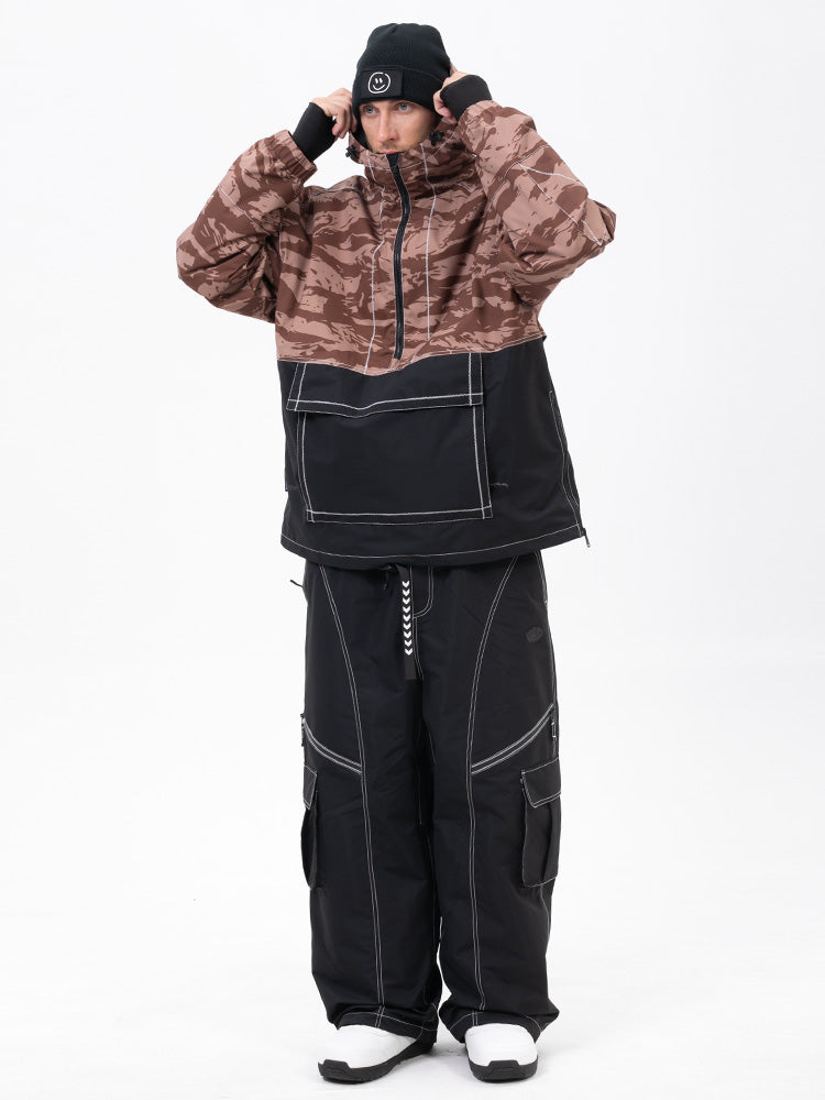 Men’s Mountain Vibe Pullover Jacket &amp; Streetstorm Baggy Snow Pants Set