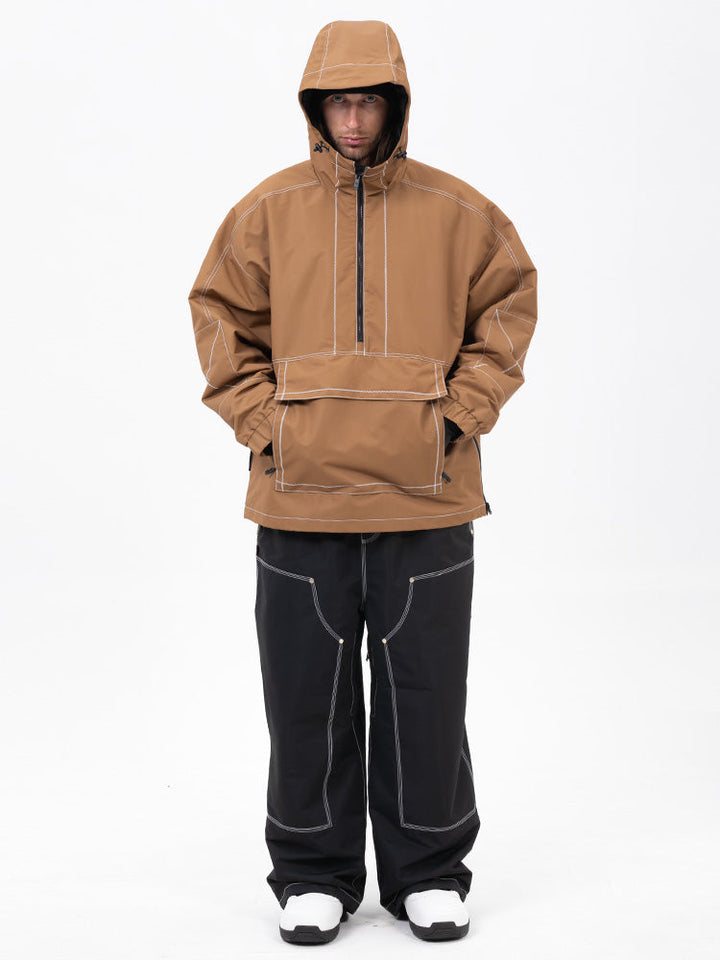 Men’s Mountain Vibe Pullover Jacket &amp; Urban Freerider Baggy Snow Pants Set