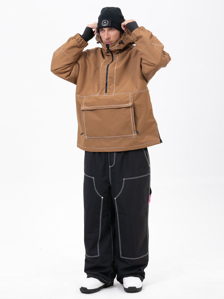 Men’s Mountain Vibe Pullover Jacket &amp; Urban Freerider Baggy Snow Pants Set