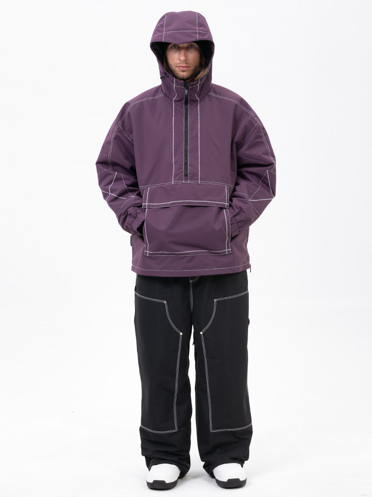 Men’s Mountain Vibe Pullover Jacket &amp; Urban Freerider Baggy Snow Pants Set