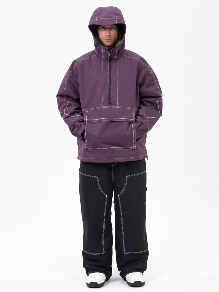 Men’s Mountain Vibe Pullover Jacket &amp; Urban Freerider Baggy Snow Pants Set