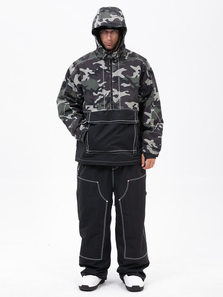 Men’s Mountain Vibe Pullover Jacket &amp; Urban Freerider Baggy Snow Pants Set