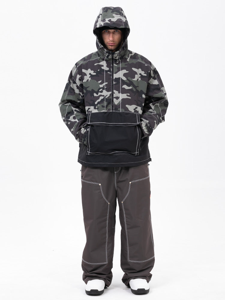 Men’s Mountain Vibe Pullover Jacket &amp; Urban Freerider Baggy Snow Pants Set