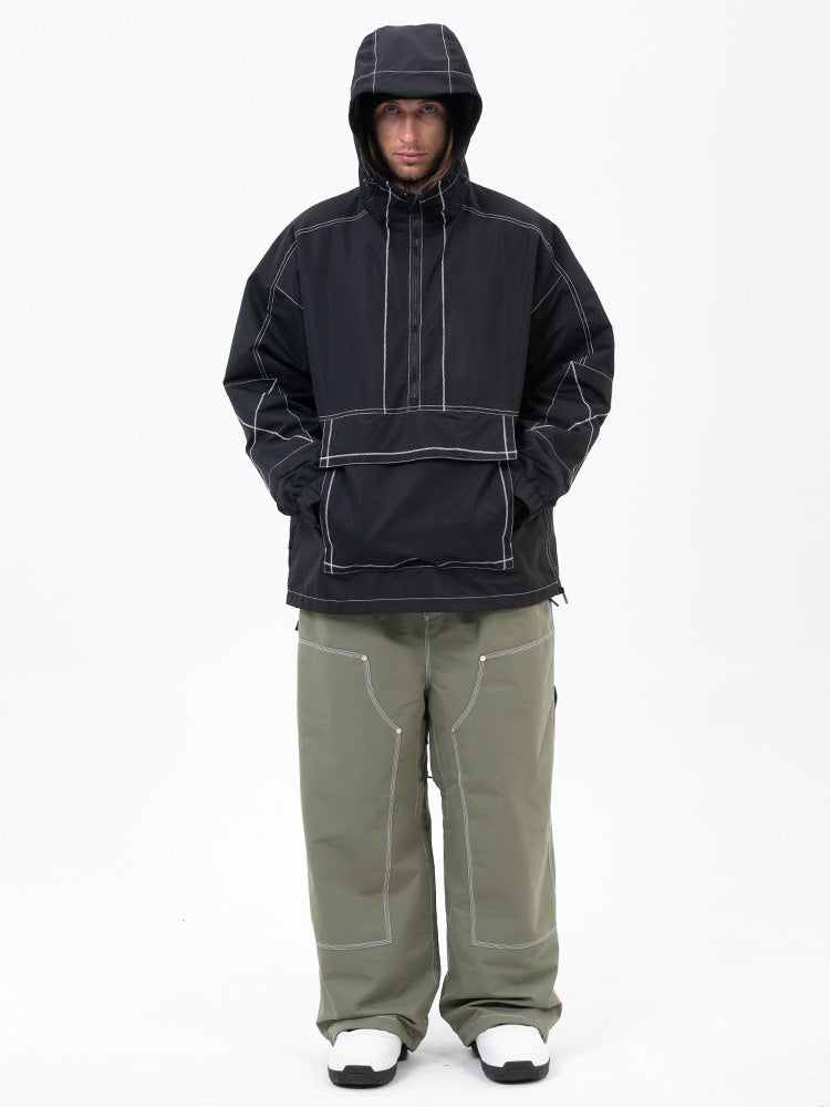 Men’s Mountain Vibe Pullover Jacket &amp; Urban Freerider Baggy Snow Pants Set