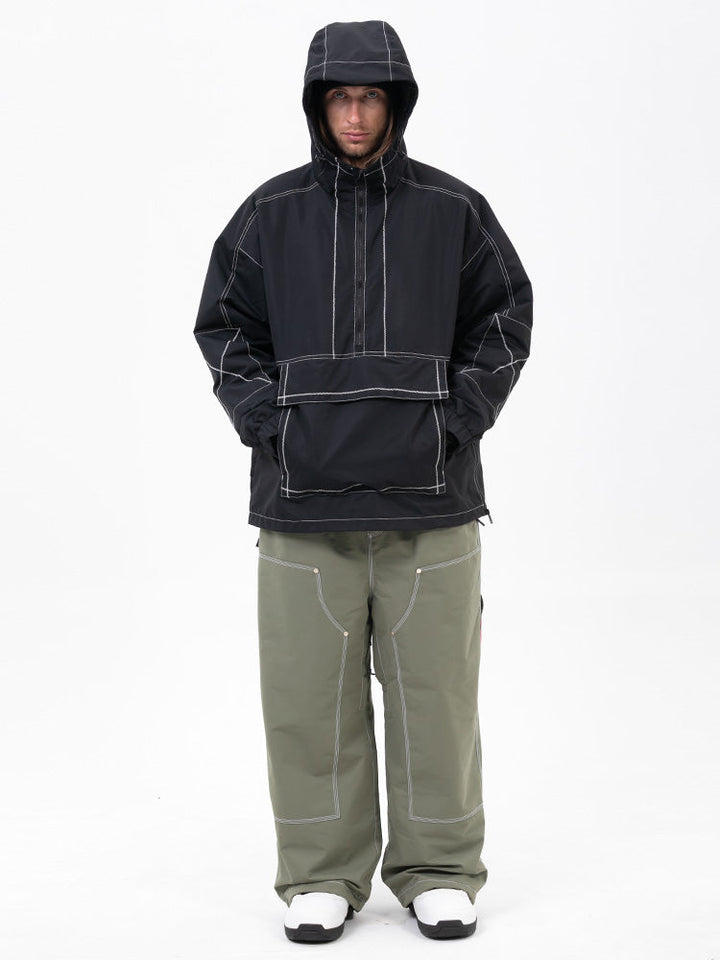 Men’s Mountain Vibe Pullover Jacket &amp; Urban Freerider Baggy Snow Pants Set