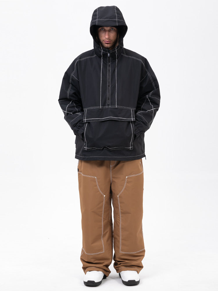 Men’s Mountain Vibe Pullover Jacket &amp; Urban Freerider Baggy Snow Pants Set