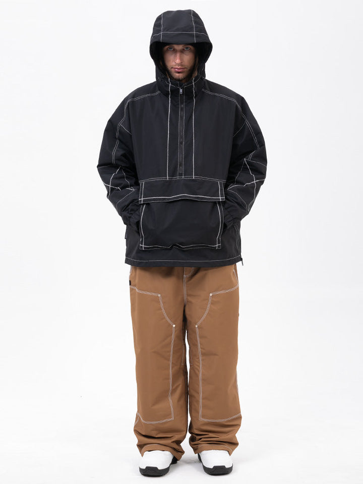 Men’s Mountain Vibe Pullover Jacket &amp; Urban Freerider Baggy Snow Pants Set