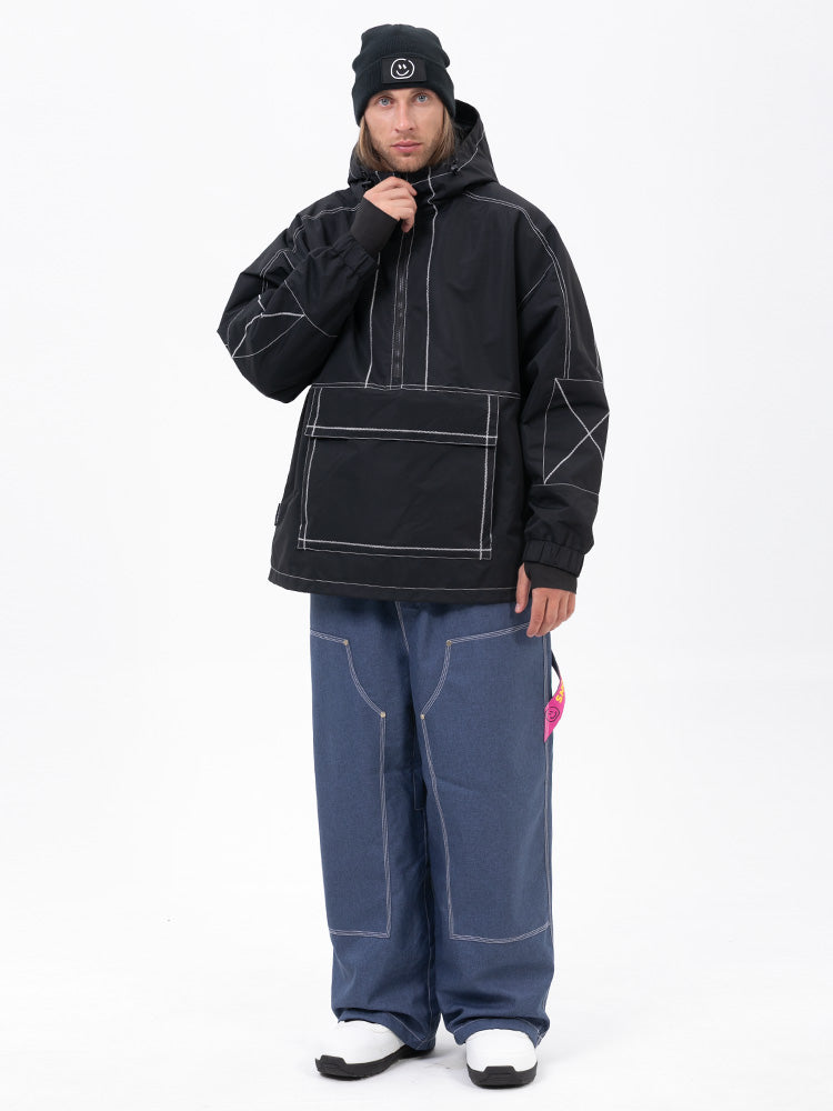 Men’s Mountain Vibe Pullover Jacket &amp; Urban Freerider Baggy Snow Pants Set