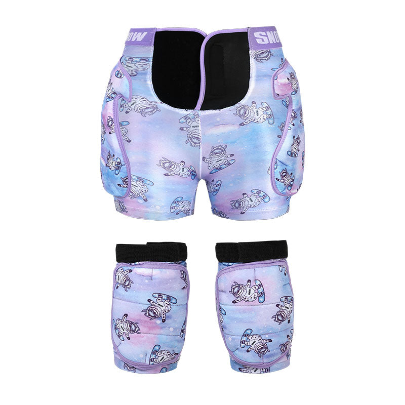 Kids Nandn Little Explorer Professional Snow Hip Pad &amp; Knee Pad Set